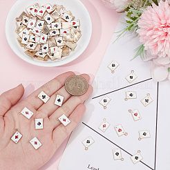 100 Stück 4 Stile Rack-Plating-Legierung Charms&nbsp;FIND-DR0002-22