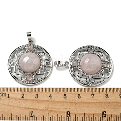 Pendentifs de quartz rose naturel&nbsp;G-Q158-03A