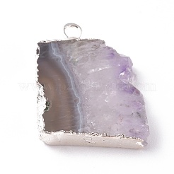 Natürlich gefärbte Amethyst-Scheibenanhänger&nbsp;G-I251-10S