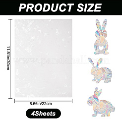 Adesivi in vetro pvc&nbsp;DIY-WH0449-57C