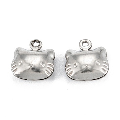 Anlaufgeschützte Charms aus chirurgischem Edelstahl 316&nbsp;X-STAS-C026-14P