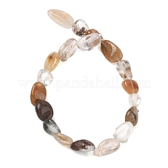 Perline di quarzo fantasma da giardino in lodolite multicolore naturale&nbsp;G-C286-A27