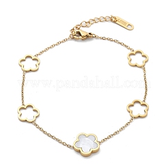 Ionenplattierung (IP) 304 Edelstahl-Gliederarmbänder&nbsp;BJEW-P345-11G-01
