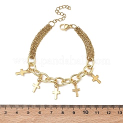 Bracelets à breloques en acier inoxydable 304&nbsp;BJEW-JB13696