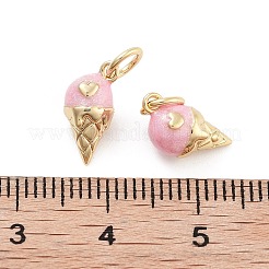 Ciondoli smaltati in ottone placcato a cremagliera&nbsp;KK-G512-19C-G
