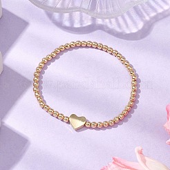 Stretch-Armbänder aus 304 Edelstahl mit runden Perlen&nbsp;BJEW-JB11216