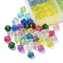 375pcs 15 Farben transparente Acrylperlen&nbsp;TACR-FS0001-41