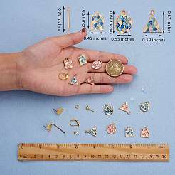 DIY-Kits zur Herstellung von Edelstein-Ohrringen&nbsp;DIY-SZ0008-72