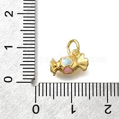 Messing Emaille Anhänger / charms&nbsp;KK-D295-30G-02