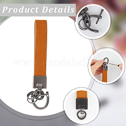 Porte-clés en cuir de vachette&nbsp;FIND-WH20001-72A