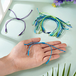 30 Stück 10 Farben gewachste Polyesterschnur zum Basteln von geflochtenen Armbändern&nbsp;BJEW-TA00653