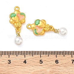 Emaille-Legierung mit Anhängern aus Kunststoffperlen&nbsp;FIND-G111-01MG