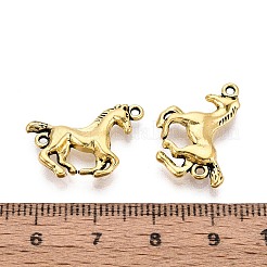 Ciondoli connettori a forma di cavallo in lega in stile tibetano&nbsp;PALLOY-WH0110-37AG-01
