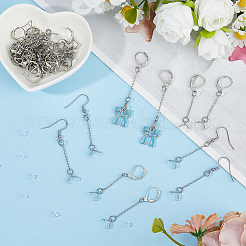 60 pieza de accesorios para pendientes de hierro y acero inoxidable 304&nbsp;EJEW-HS00012