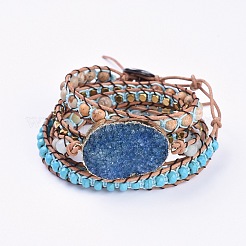 Lederarmbänder mit fünf Schlaufen&nbsp;BJEW-F395-A