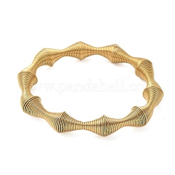 Bracciali elastici in acciaio inossidabile 304 per donna&nbsp;LS-BJEW-P315-02C-G