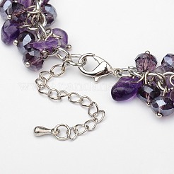 Bracciali di pietre preziose da donna alla moda&nbsp;BJEW-JB01569-02