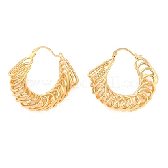 Orecchino a cerchio in ottone per donna&nbsp;LS-EJEW-L288-001G