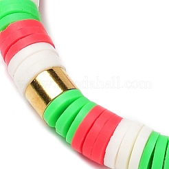 Conjuntos de pulseras elásticas de cuentas de heishi de arcilla polimérica hechas a mano&nbsp;BJEW-JB05902-09