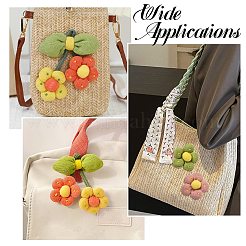 6 broche de algodón con flores de 6 estilos&nbsp;JEWB-CJ0001-72