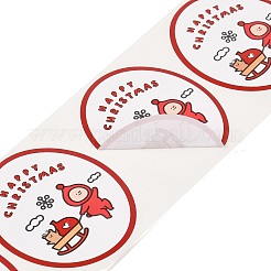 120 runde Papieraufkleberrollen mit Weihnachtscartoon&nbsp;DIY-M070-09F