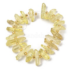 Chapelets de perles en cristal de quartz naturel&nbsp;G-F800-C18