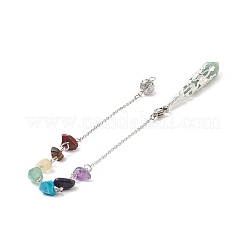 Pendules somnolents pointus en aventurine verte&nbsp;PALLOY-JF01992-01