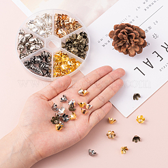 300 pièces 6 couleurs 6 bouchons de perles de fer à pétales&nbsp;IFIN-CJ0001-67