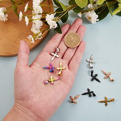 10 Stück 5 Farben 304 Edelstahlanhänger&nbsp;STAS-SZ0001-45