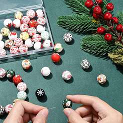 Lebensmittelqualität umweltfreundliche Silikonperlen zum Thema Weihnachten&nbsp;SIL-CJ0002-77B