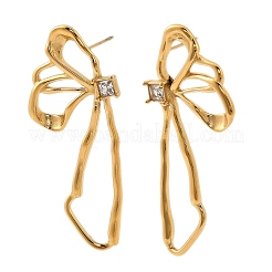 Ohrstecker aus 304 Edelstahl mit Kristall-Strass&nbsp;EJEW-G423-07G