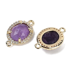 Natürliche Amethyst facettierte ovale Glieder&nbsp;G-B126-05G-04