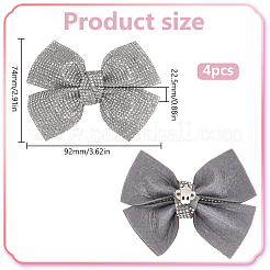 4 Stück Strass-Schuhschnallen-Clips&nbsp;FIND-FG0003-13C