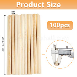 Bâtons de bambou ronds&nbsp;WOOD-WH0030-83F