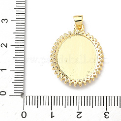 Ottone micro spianare pendenti zirconi&nbsp;KK-P345-52G-02