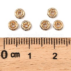 Gestellbeschichtung Messing Kristall Strass Unterlegscheibe Space Beads&nbsp;RB-D303-KCG
