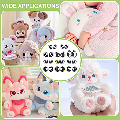 44 par de 11 estilos de ojos de muñeca de fieltro para manualidades&nbsp;FIND-PH0025-56