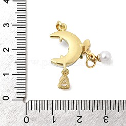 Pendenti in ottone con resina traslucida&nbsp;KK-K274-12G