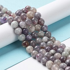 Fili di perle di tormalina fiore di prugna naturale&nbsp;G-I355-01B-03