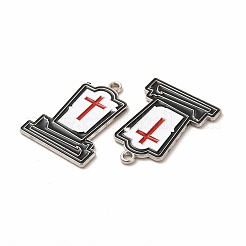 Pendenti smaltati in lega verniciata a spruzzo con placcatura a cremagliera a tema halloween&nbsp;FIND-G054-13P-01