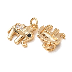Charms in ottone con micro pavè di zirconi neri&nbsp;CU-K002-15G