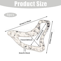 Fibbia di connessione bikini in lega da 6 pezzo&nbsp;FIND-FG0003-63P