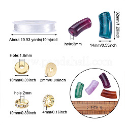 DIY-Sets zur Herstellung von Stretch-Armbändern aus imitierten Edelsteinperlen&nbsp;DIY-CD0001-33