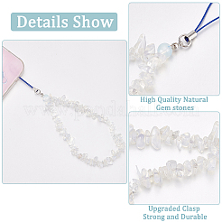 Cinturini mobili a catena con perline in chip opalite&nbsp;FIND-WH0135-07A