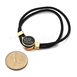 Bracciali multifilo in nylon con costellazione&nbsp;BJEW-U016-01A-12