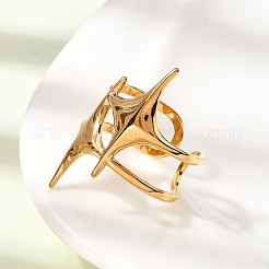 Anelli aperti con polsino in acciaio inossidabile 304 per donna&nbsp;RJEW-L342-02G