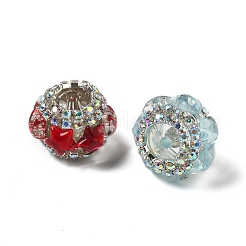 Perles rondelles en strass acrylique&nbsp;OACR-S048-02