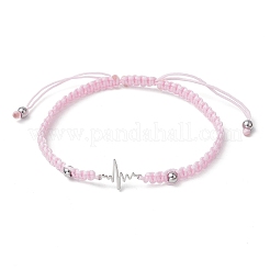 Bracciali regolabili in cordino di nylon intrecciato&nbsp;BJEW-JB11597-03