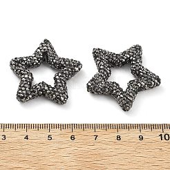 Sternförmige Strassperlen aus Polymerton&nbsp;CLAY-NH0001-06L