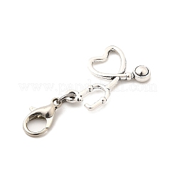 5 pendentif décoratif en alliage de style tibétain&nbsp;HJEW-JM03570